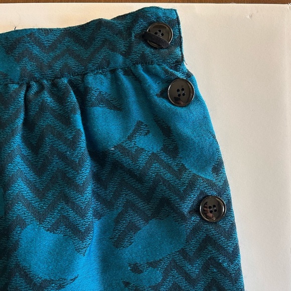 Vintage Julie Francis Wool and Silk Midi Floral Pencil Skirt - Picture 4 of 6